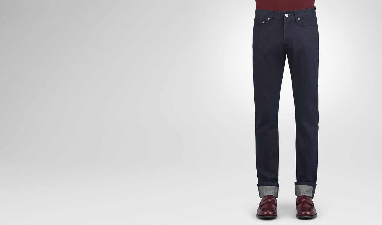 pantalon en denim dark navy landing