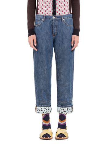 Marni 5-pocket pants in stone washed denim Woman