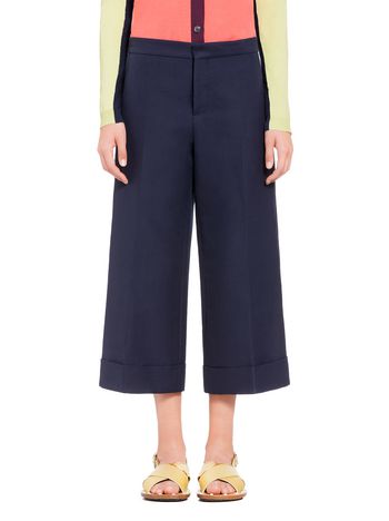 Marni Cotton pants with turn-up Woman