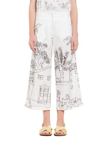 Marni Cotton pants with print by Maria Magdalena Suarez Woman