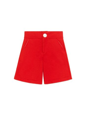 Marni SHORT PANT IN ROSE COTTON WITH BUTTONS DETAILS Woman
