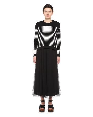 REDValentino Point d'esprit tulle skirt