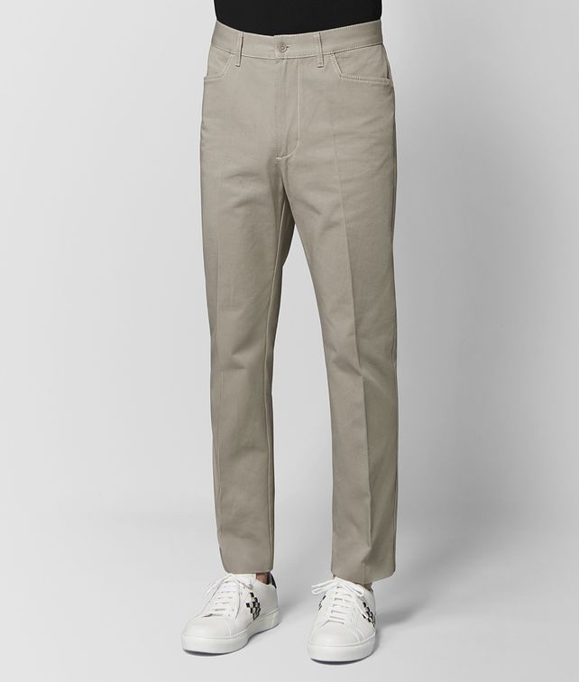 BOTTEGA VENETA DARK CEMENT COTTON PANT Trousers and Shorts Man fp