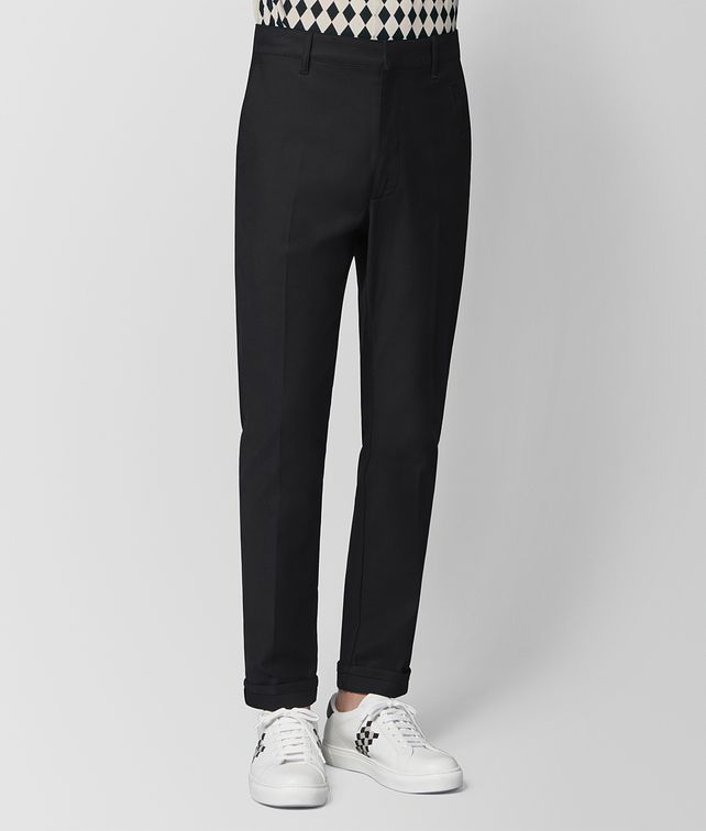 BOTTEGA VENETA NERO COTTON PANT Trousers and Shorts Man fp