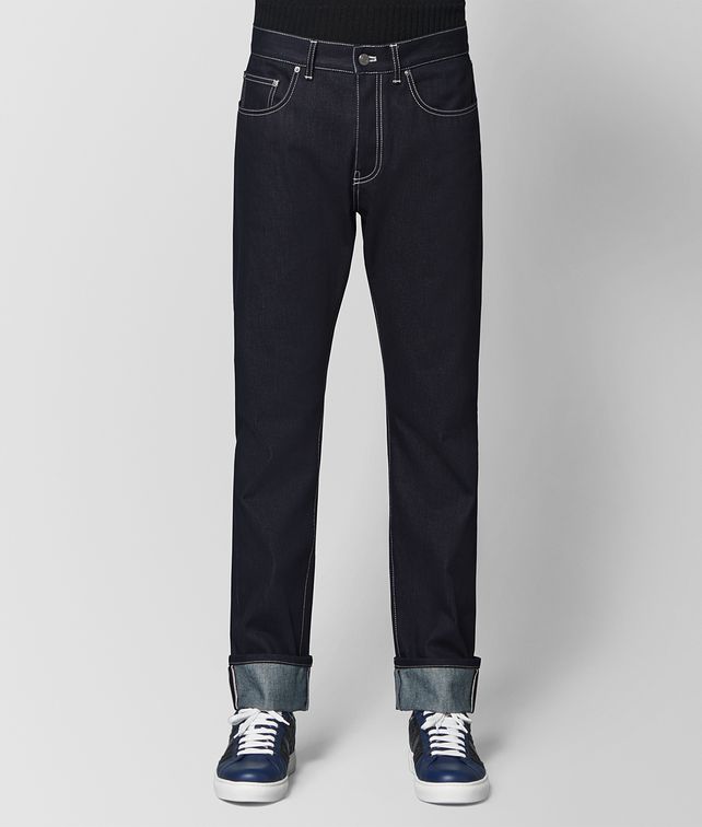 BOTTEGA VENETA DARK NAVY DENIM JEAN Trousers and Shorts Man fp