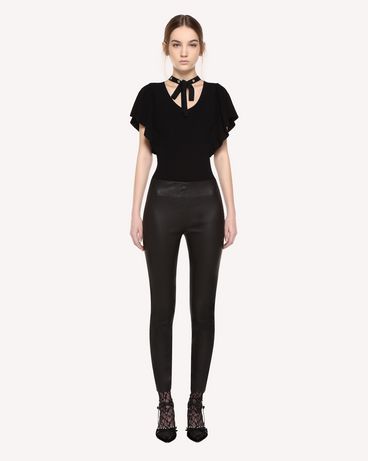 REDValentino Skinny leather pants