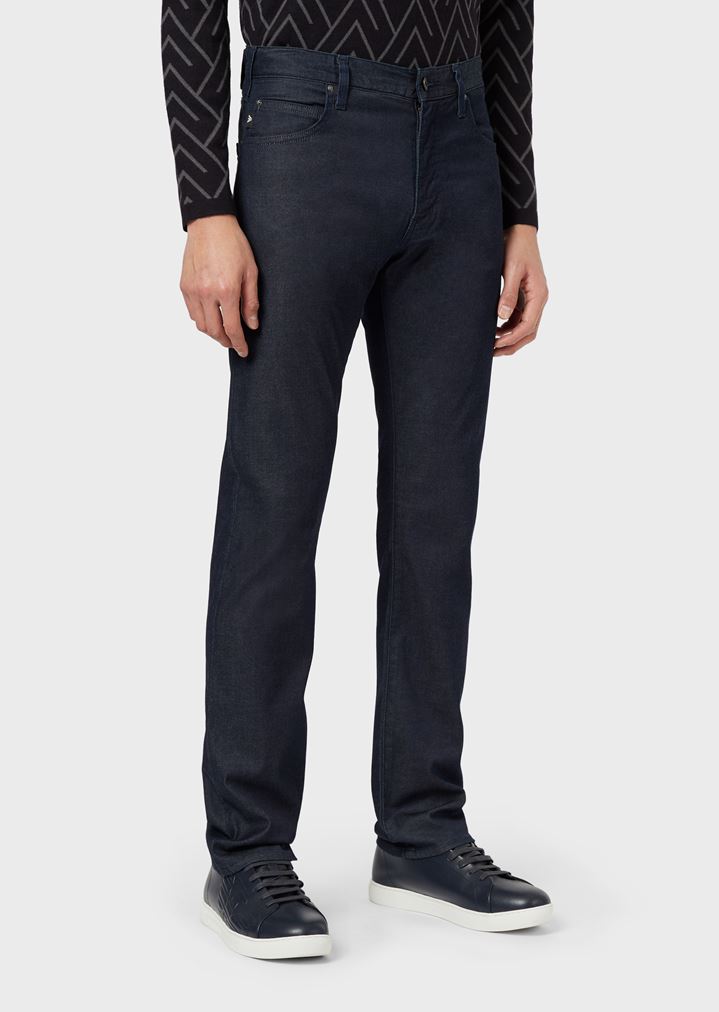 VAQUEROS J45 DE CORTE CEÑIDO EN DENIM DE ALGODÓN ELÁSTICO VAQUEROS J45 DE CORTE CEÑIDO EN DENIM DE ALGODÓN ELÁSTICO