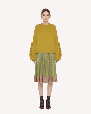 REDValentino Pleated Fluid Iridescent skirt