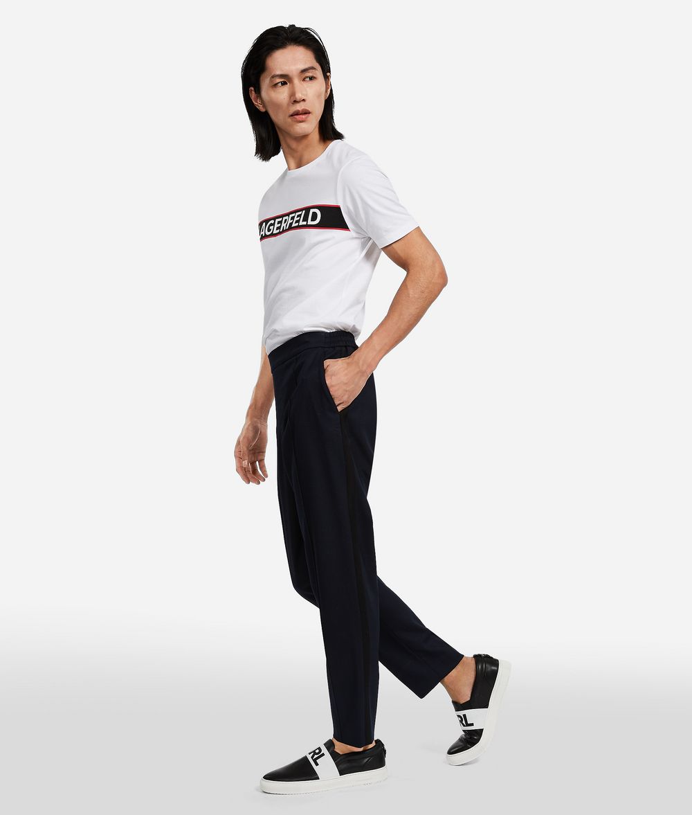 KARL LAGERFELD Wool Tailored Sweatpants Pants Man d