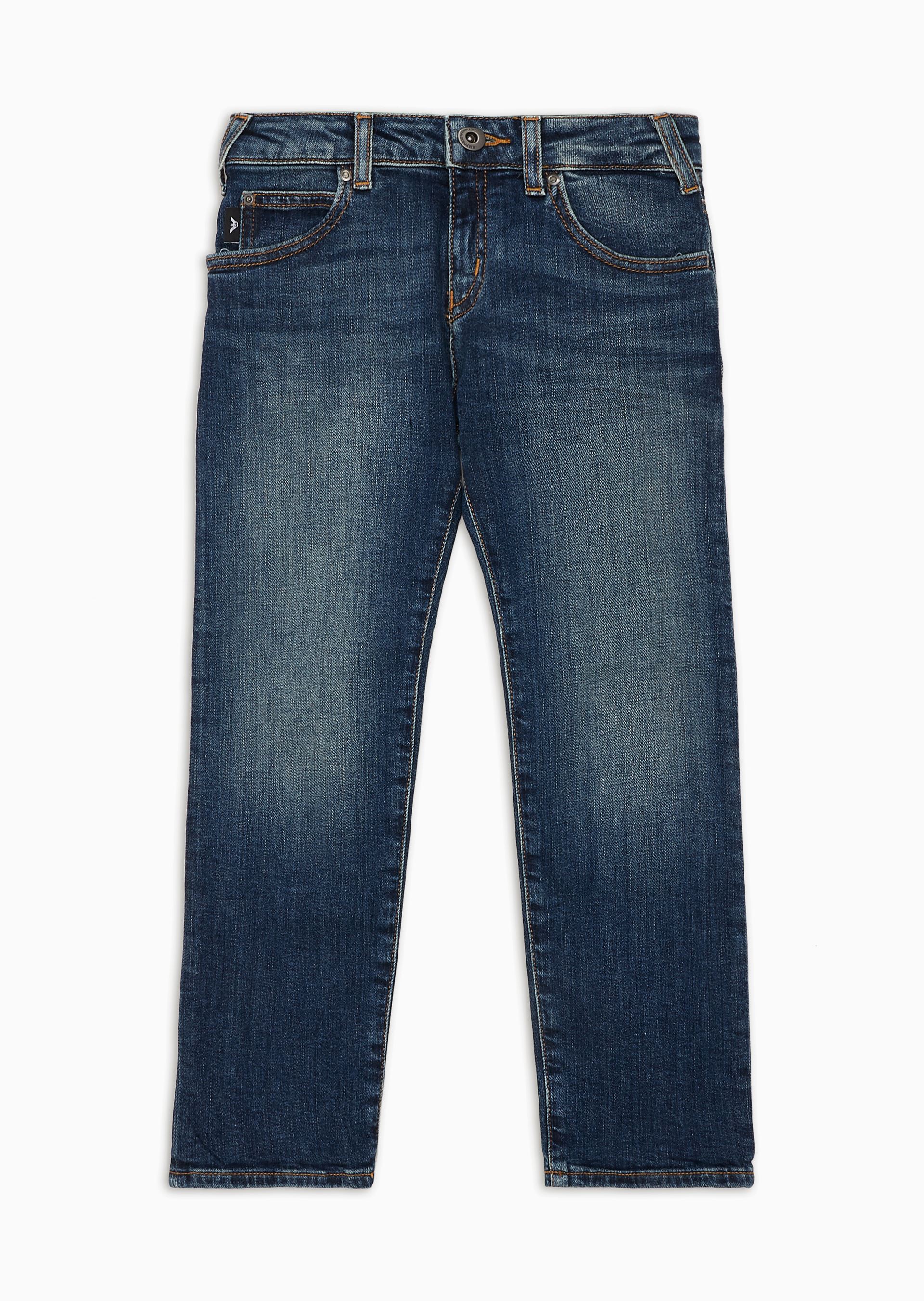 Sandblasted denim jeans Man Emporio Armani