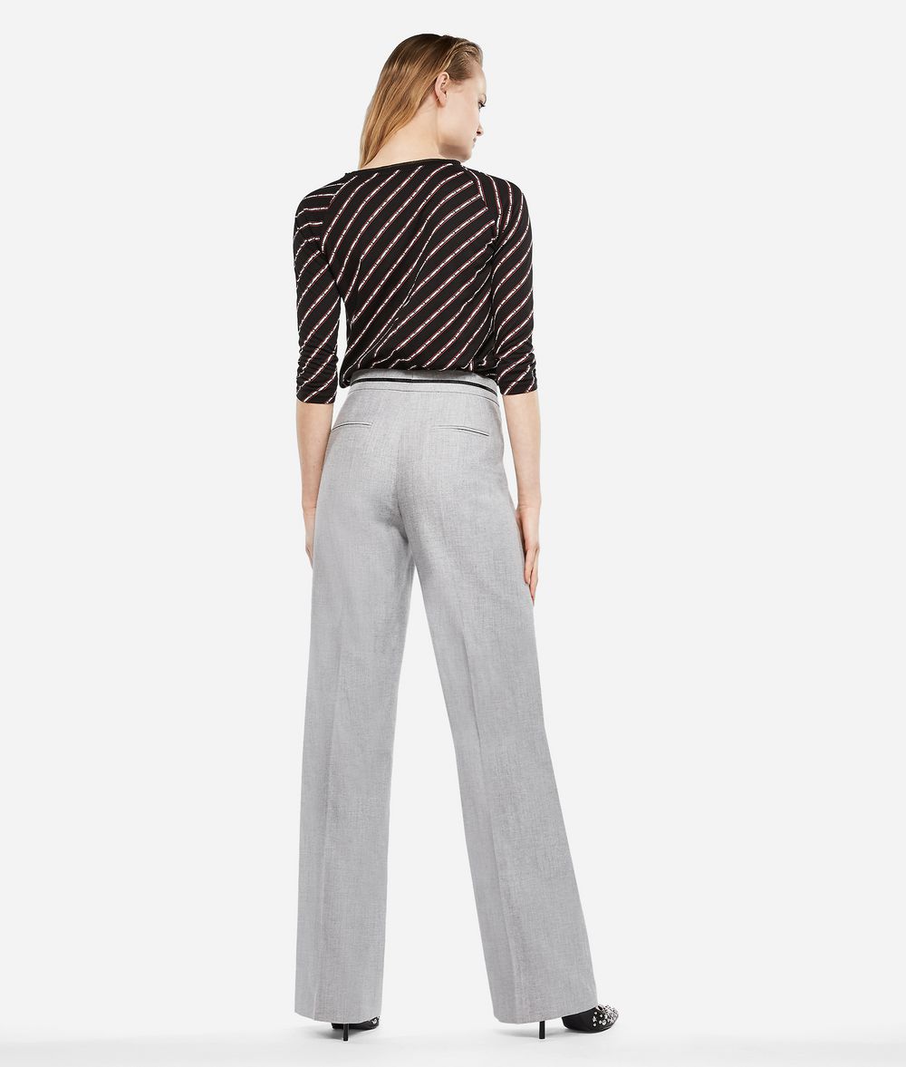 KARL LAGERFELD Wool Blend Tailored Pants Pants Woman d