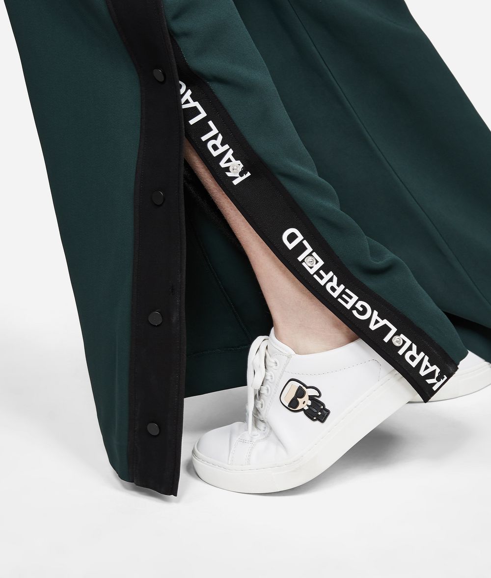 KARL LAGERFELD Logo-Sweatpants mit weitem Bein Hose Damen d
