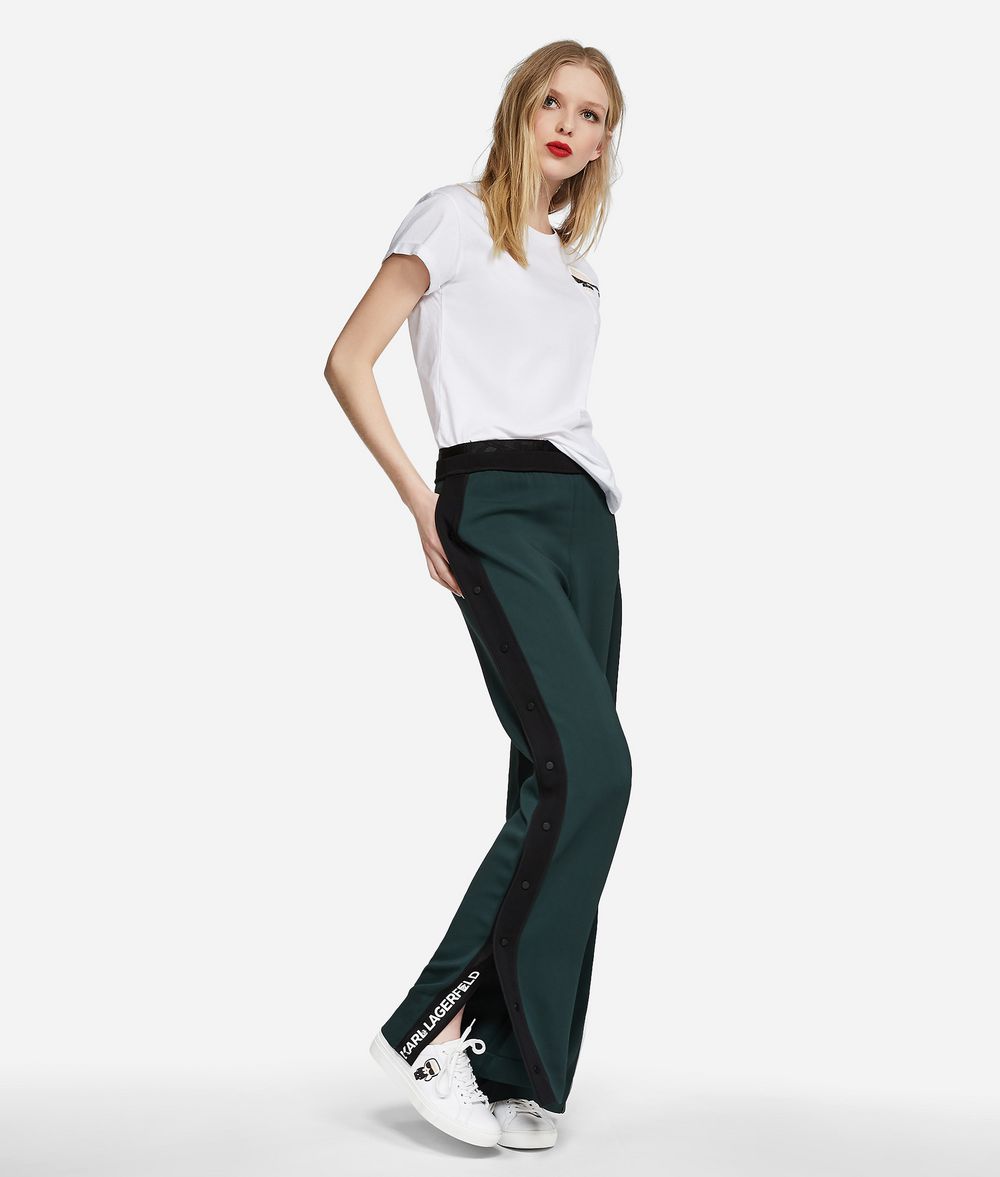 KARL LAGERFELD Logo-Sweatpants mit weitem Bein Hose Damen f