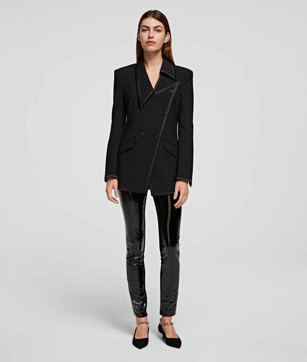 KARL LAGERFELD Karl Patent Leggings Jeggings Woman f