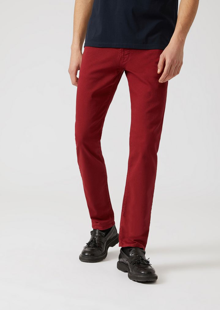 armani red jeans