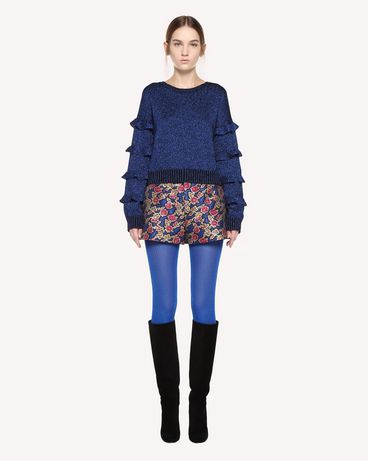 REDValentino Rose Ramage Jacquard Shorts