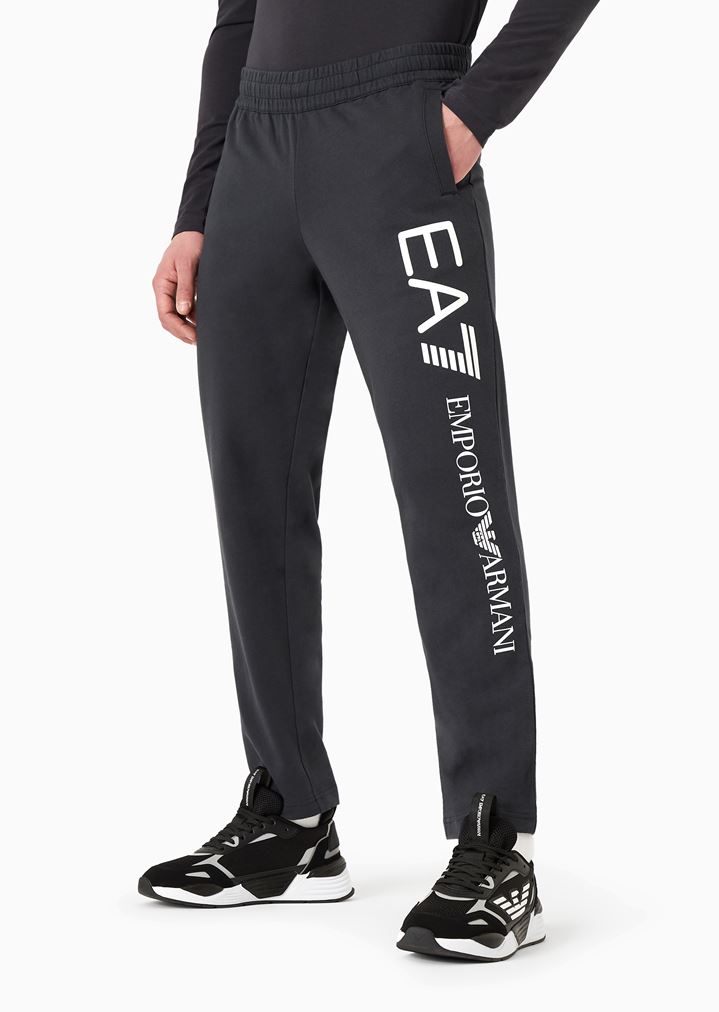 ジョギングパンツ ベビーフレンチテリーコットン製 マキシロゴ入り ジョギングパンツ ベビーフレンチテリーコットン製 マキシロゴ入り