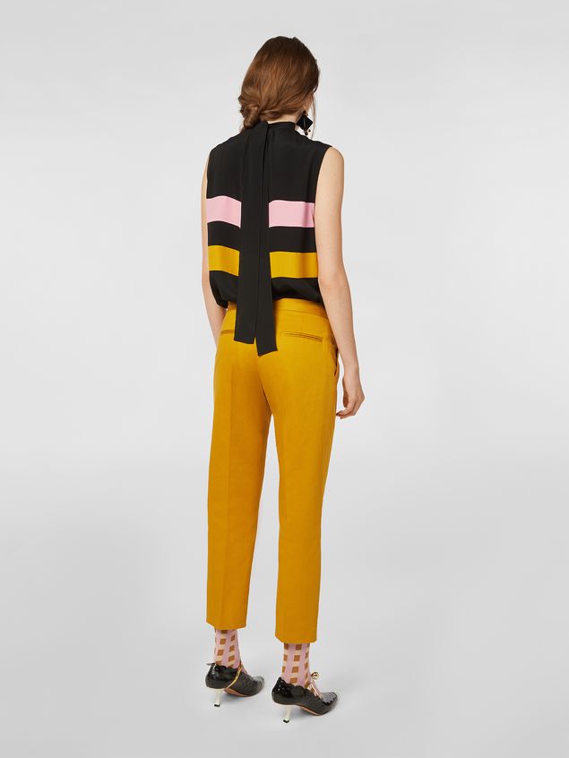 Pants Marni Pants in cotton and linen drill Woman