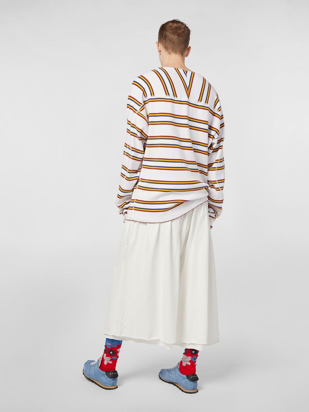 Pants Marni Below-the-knee pants in lightweight cotton jersey Man