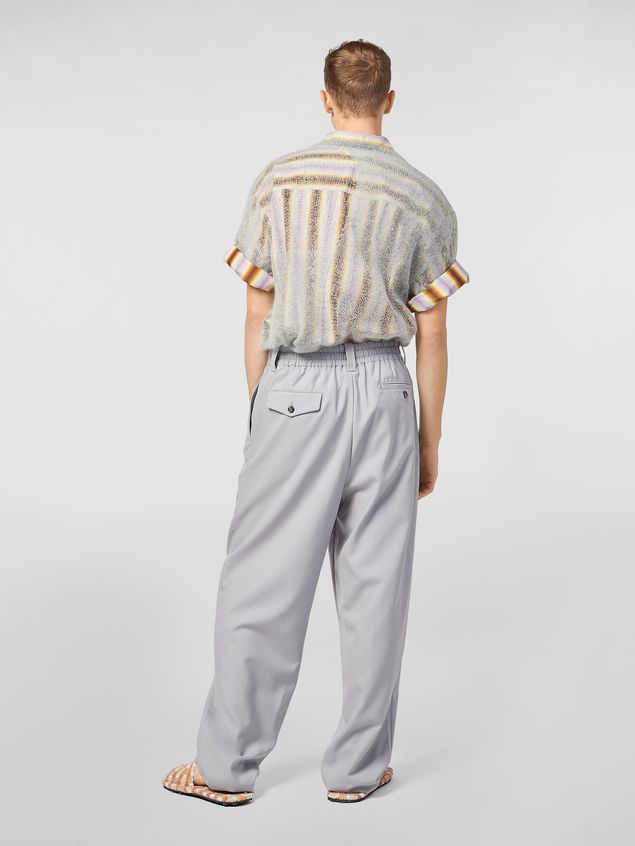 Pants Marni Darted pants in tropical wool Man