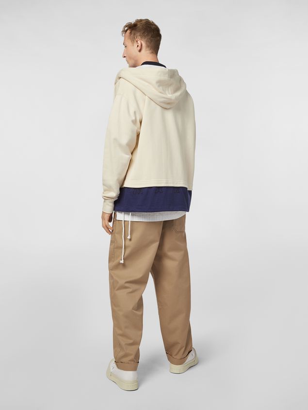 Trouser Marni Trousers in lightweight techno gabardine beige Man