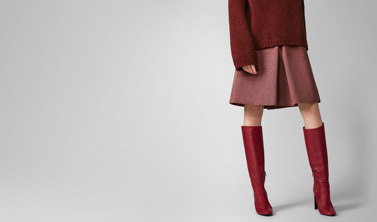 skirt in cotton and wool landing