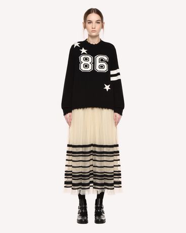 REDValentino Point d'esprit tulle skirt with ribbons