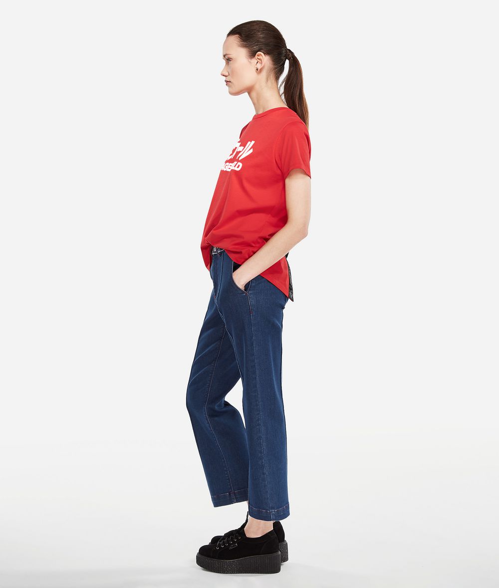KARL LAGERFELD K/Tokyo Pintuck Jeans Jeans Woman d