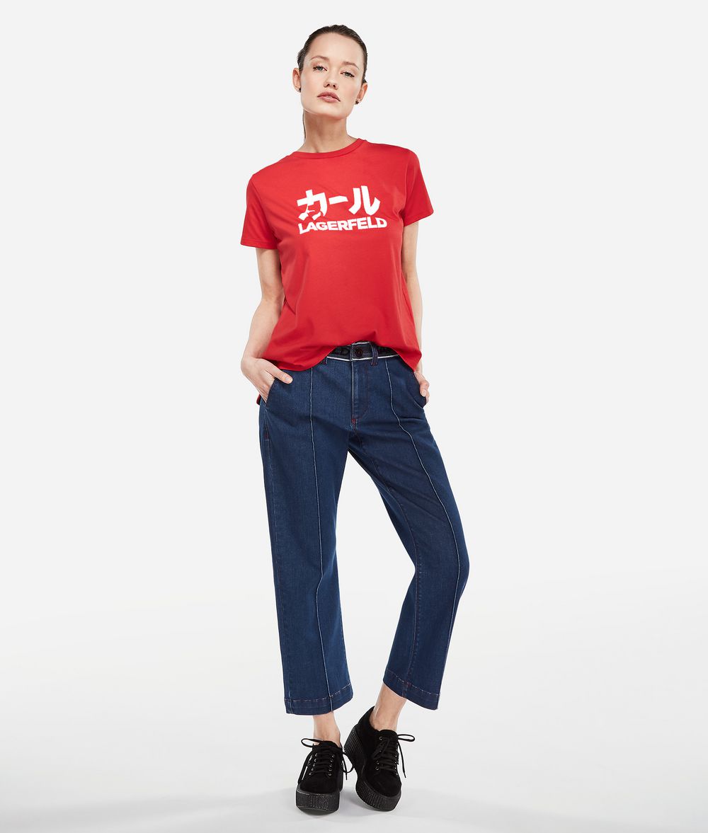 KARL LAGERFELD K/Tokyo Pintuck Jeans Jeans Woman f
