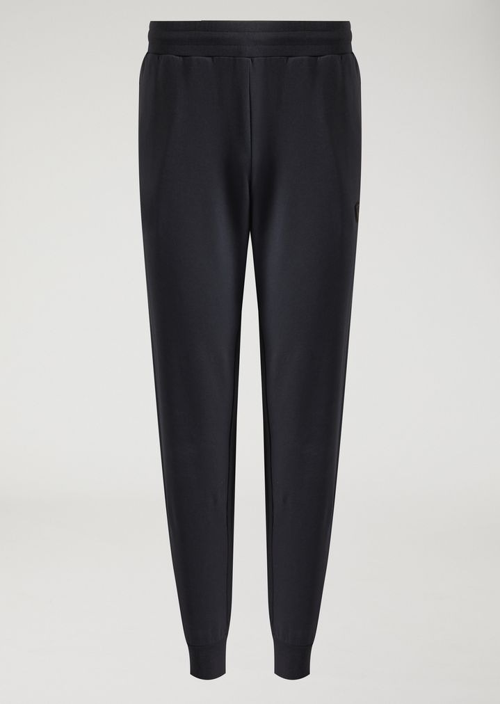 Pantalones deportivos de algodón perchado elástico Pantalones deportivos de algodón perchado elástico