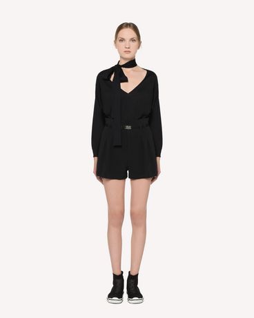 REDValentino Stretch Frisottine shorts with buckle detail