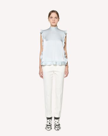REDValentino Viscose wool gabardine pants