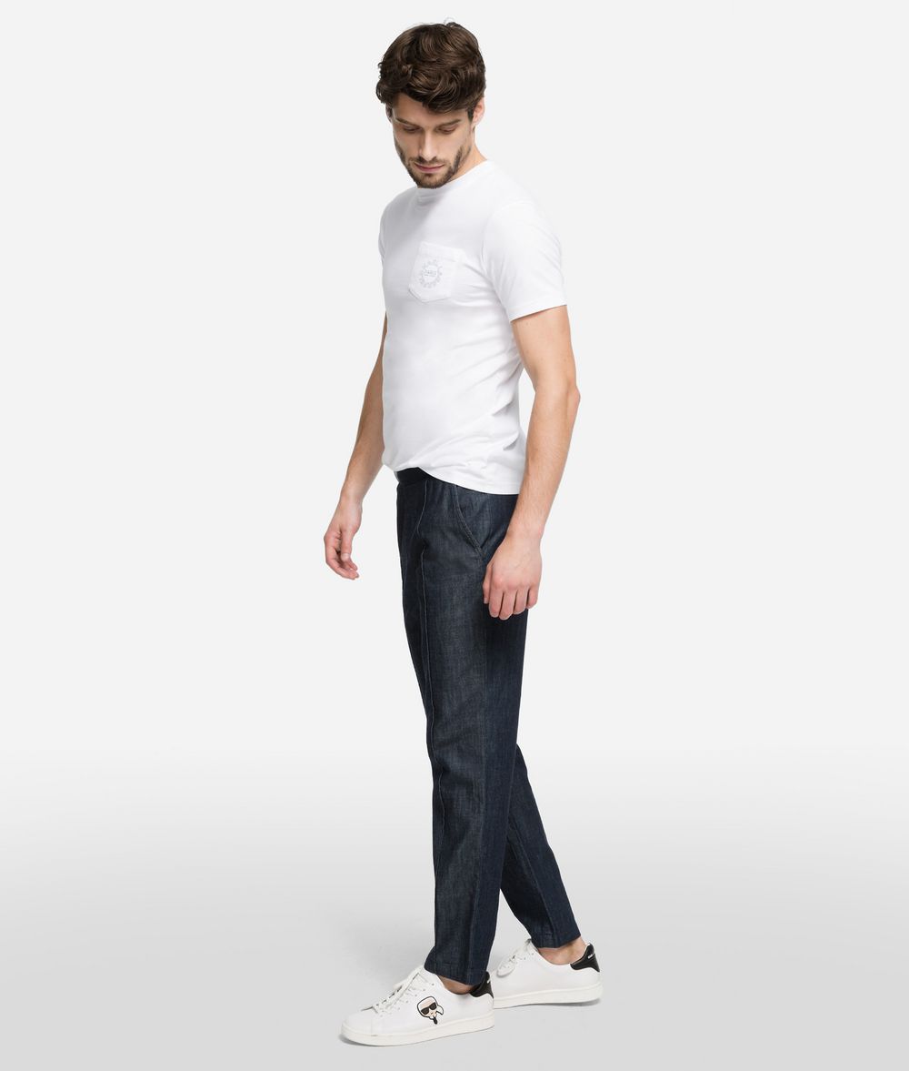 KARL LAGERFELD Chambray Chinos Pants Man d