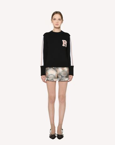 REDValentino Floating Moons brocade shorts