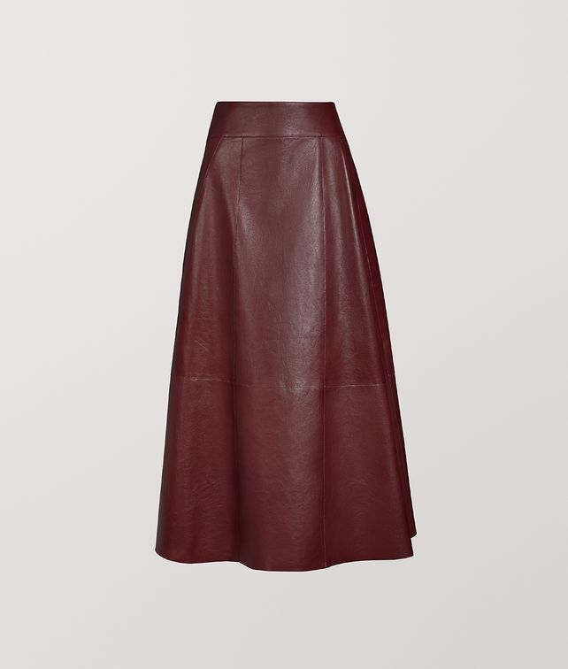 BOTTEGA VENETA SKIRT IN CALF LEATHER Skirt Woman fp