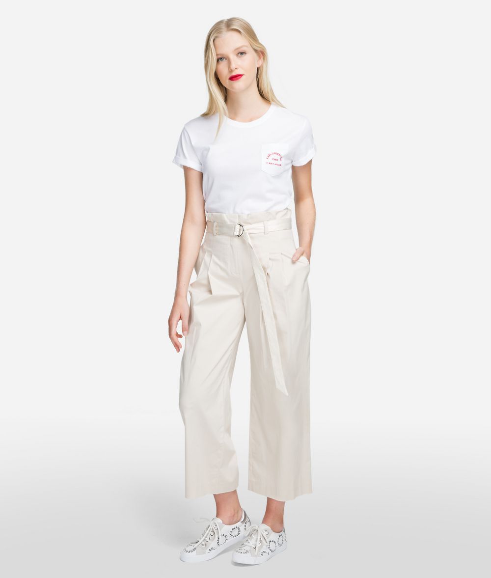 KARL LAGERFELD High-Waist Pants Pants Woman f