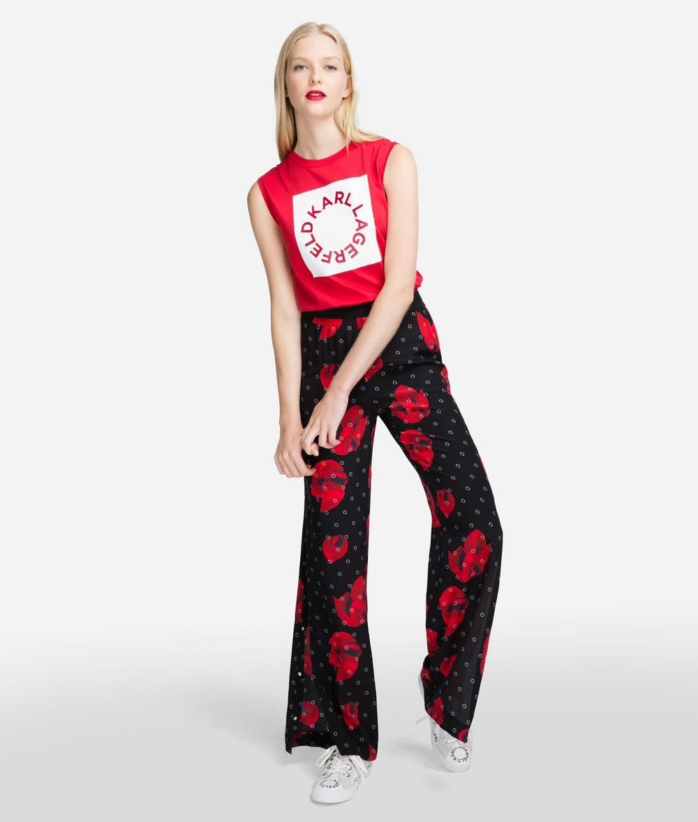KARL LAGERFELD High-Waist Pants Pants Woman f