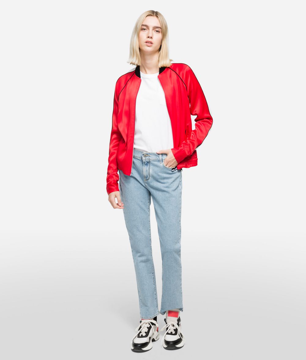 KARL LAGERFELD Elegance Boyfriend Denim Pants Woman f