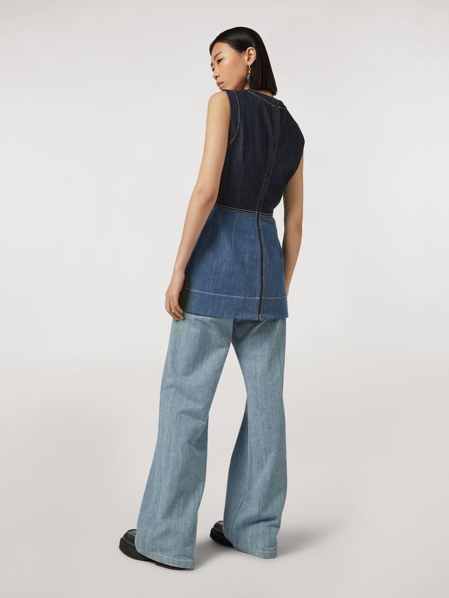 Trouser Marni Indigo denim drill 5-pocket trousers Woman