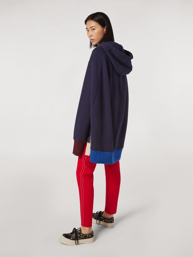Trouser Marni Trousers in crepe envers satin with contrast topstitching Woman