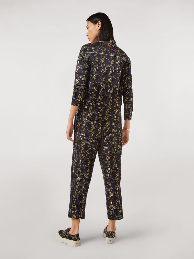 Hose Marni Geblümte Jacquard-Hose Damen
