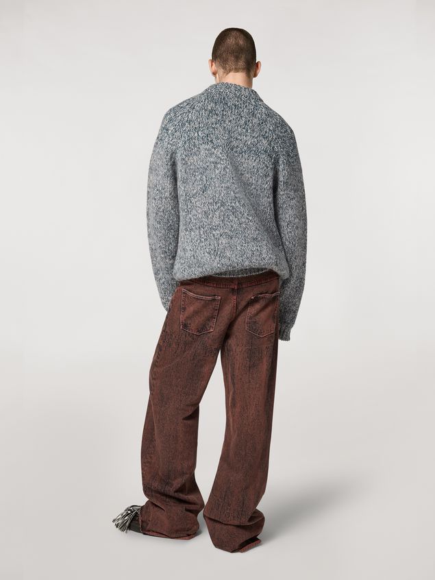 Trouser Marni 5-pockets over-dyed bleached denim trousers Man