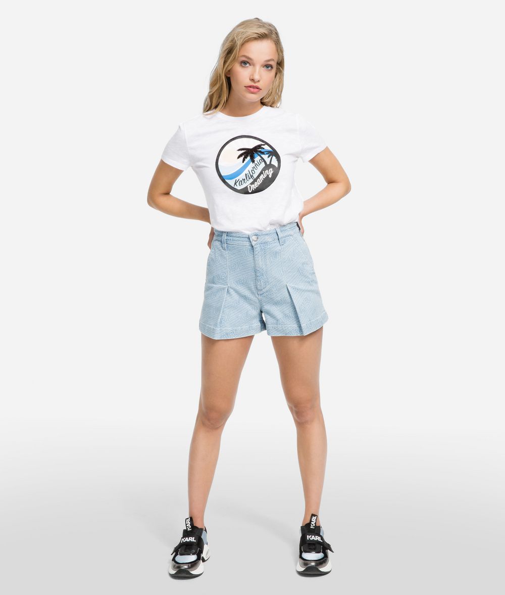 KARL LAGERFELD K/Karlifornia Denim Shorts Shorts Woman f