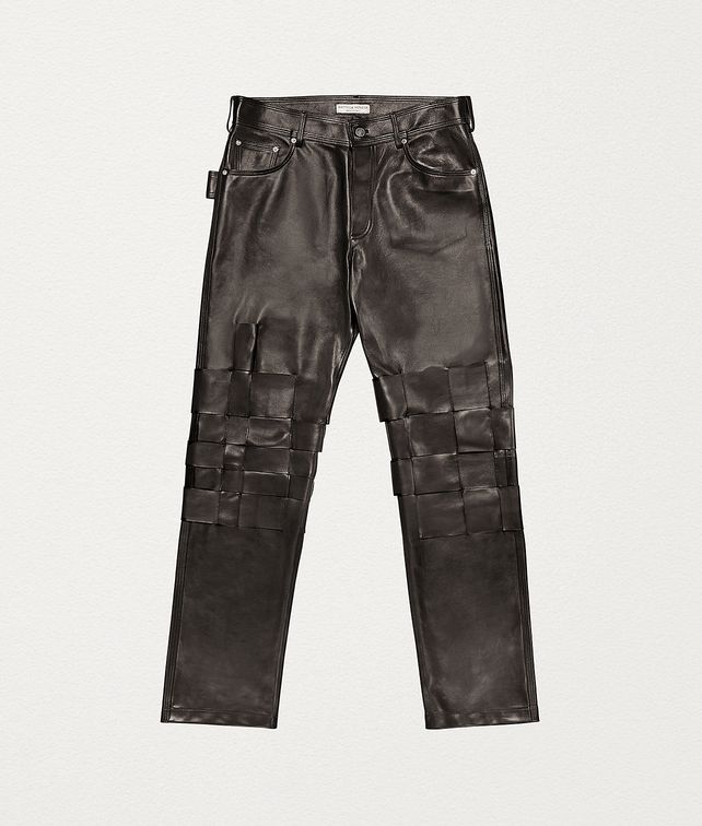 BOTTEGA VENETA TROUSERS IN LAMB SATINÉ Trousers and Shorts Woman fp