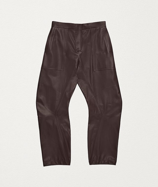 BOTTEGA VENETA TROUSERS IN HIDROLOGY CALFSKIN Trousers and Shorts Man fp