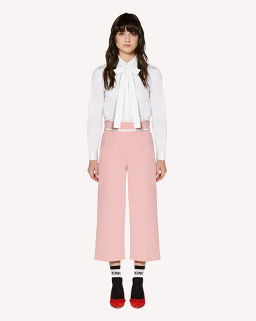 REDValentino 褶饰细节科技卡迪九分裤
