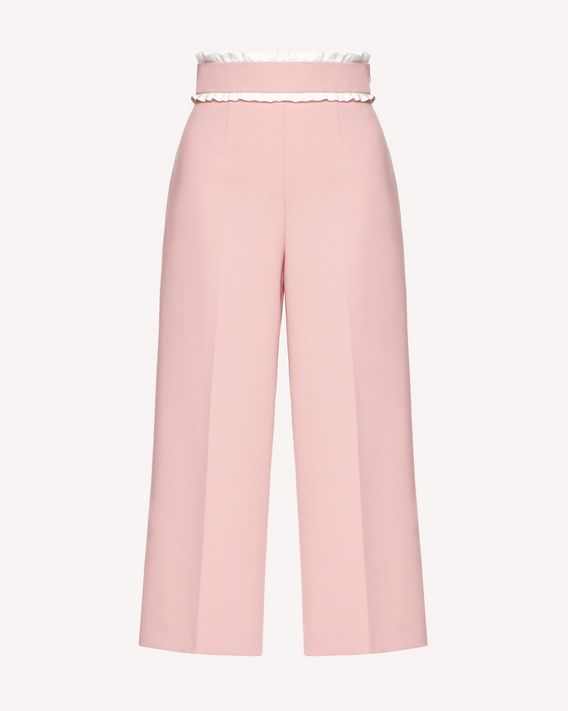 pink cut off trousers