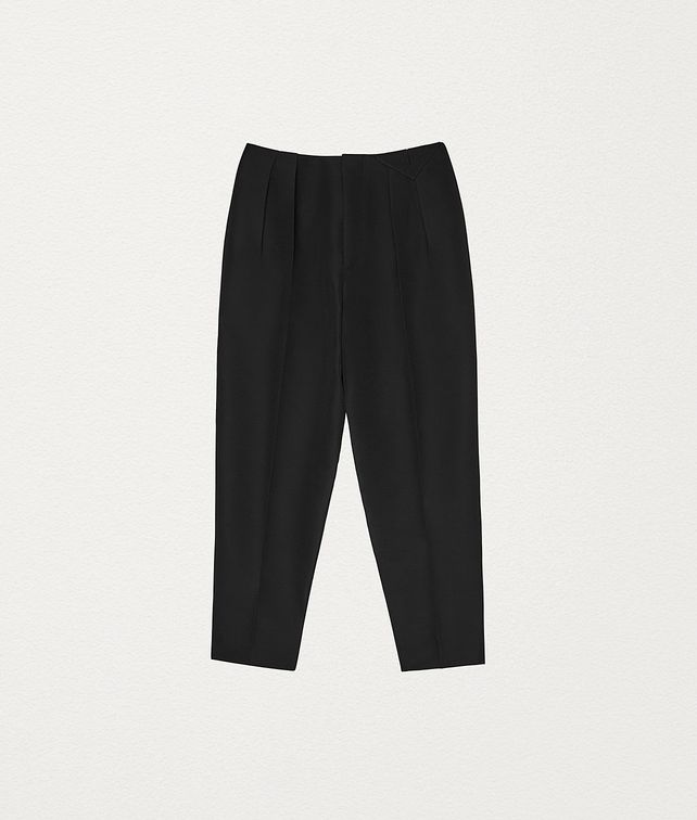 BOTTEGA VENETA PANTALONE IN INTRECCIATO LANA Pantaloni e short Donna fp