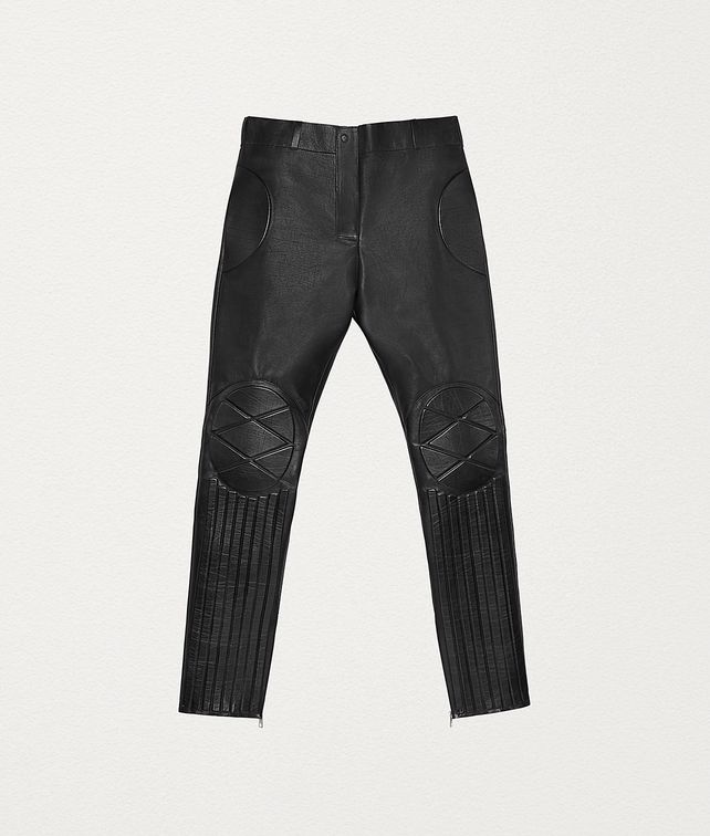 BOTTEGA VENETA TROUSERS IN POLISHED CALFSKIN Trousers and Shorts Woman fp