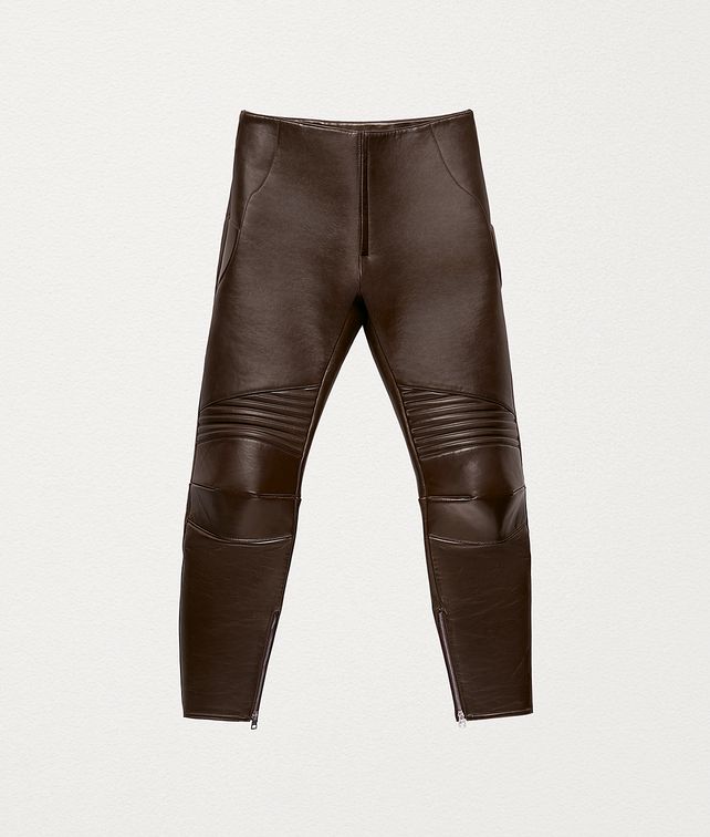 BOTTEGA VENETA PANTS IN POLISHED CALF Pants and Shorts Man fp